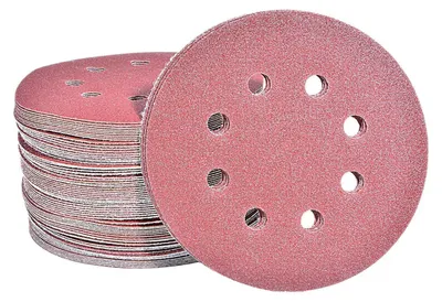 Productafbeelding van Schuurpapier, excenterschuurmachine, 100 stuks, 125 mm, klittenband, 8 gaten, korrel 120