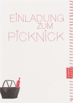 Produktbild von Poesie Strickkarte "Einladung zum Picknick"
