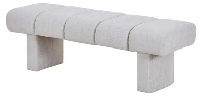 Produktbild von Sitzbank Nubelo - 128 cm x 44 cm x 42 cm - Polyester - beige