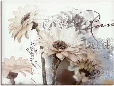Produktbild von ARTland Leinwandbild Gerberas_Detail Größe: 60x45 cm