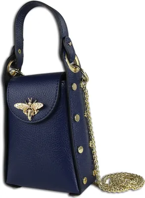 Produktbild von Toscanto Leder Tasche Umhängetasche blau OTT813UB