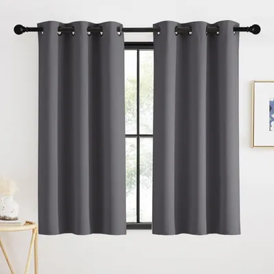 Image de Solidchoice - Ensemble de 2 rideaux occultants - 90 x 140 cm, adaptés à différents espaces