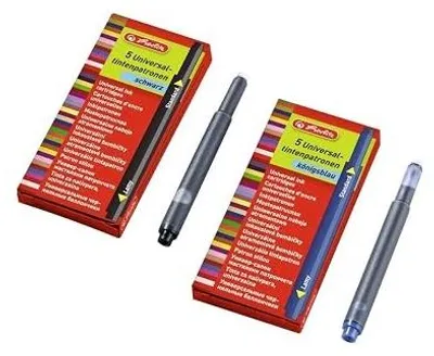 Zdjęcie produktu dla Wkłady atramentowe niebieskie do piór uniwersalne biuro szkoła 10 szt
