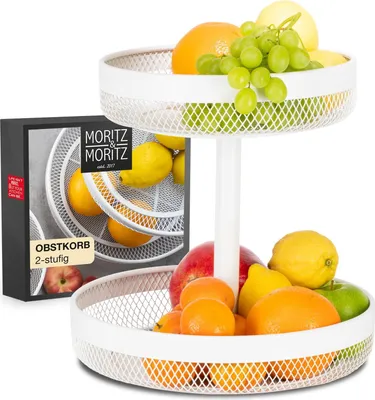 Produktbild von Moritz & Moritz Obstkorb Etagere rund weiß
