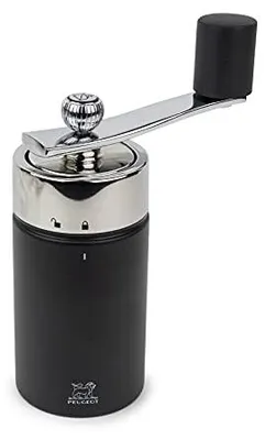 Productafbeelding van Peugeot Isen pepermolen met handkruk, 15 cm, zwart