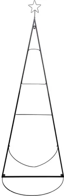 Produktbild von TrendLine Weihnachtsaufsteller Metall Tannenbaum 160 x 60 cm schwarz