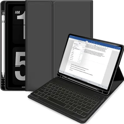 Produktbild von Tech-Protect Sc Stift + Tastatur Ipad Air 10.9 4 / 5 / 2020-2022 / 11 6 / 2024 Schwarz