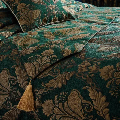 Obrázok produktu pre Paoletti - Bežecký pás "Shiraz Traditional", žakárový RV2906 (33 cm x 230 cm) (Smaragd/Zlatá)
