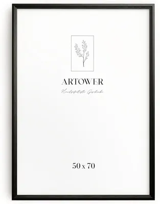 Obrázek produktu pro Rám na fotografie, 50 x 70 cm, černý, dřevěný, dekorace na zeď