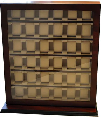 Produktbild von Meyer&Söhne Uhrenvitrine Tischvitrine für 36 Uhren Farbe Braun