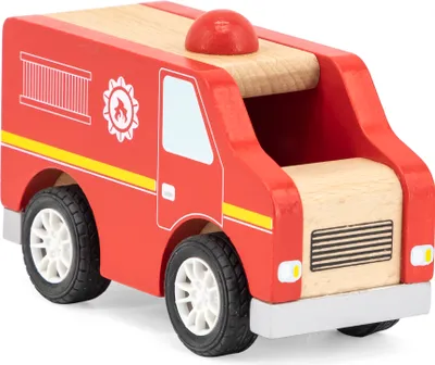 Obrázok produktu pre Drevené hasičské auto