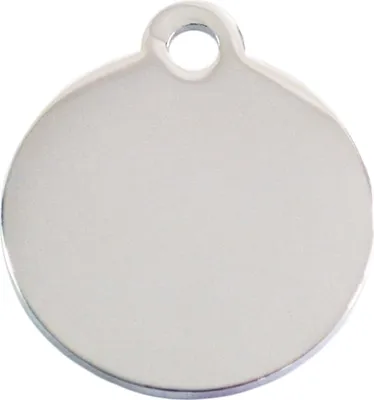 Produktbild von Adressanhänger mit Gravur - rund klein - silber