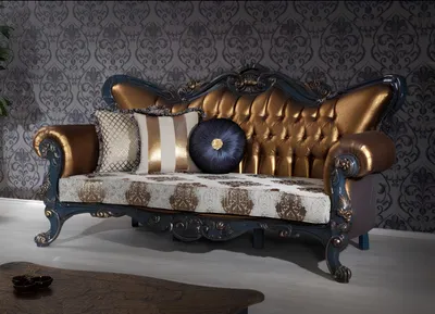 Image de Chesterfield 3 places Canapé design de luxe rembourré Tissu Textile Nouveau