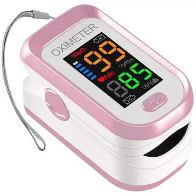 Produktbild von Pulsoximeter für die Fingerspitze, Blutsauerstoffsättigungsmonitor mit großem LED-Display, Herzfrequenzmesser für Erwachsene, Pulsoximeter