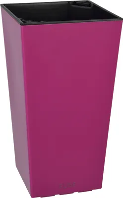 Produktbild von Blumentopf ELISE mit Dochtbewässerung 14/26/14 cm versch. Farben, Farbe:fuchsia