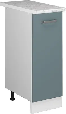 Produktbild von Apothekerschrank Vicco R-Line Blau-Grau 30 cm , AP Marmor, Model 41160