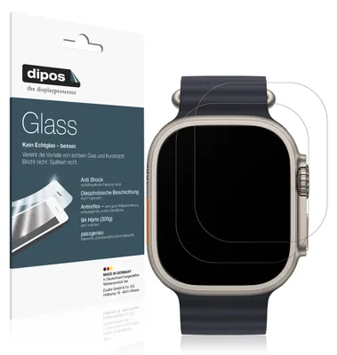 Obrázok produktu pre 2x ochranná fólia pre Apple Watch Ultra 2 49 mm matná - proti nárazom 9H fólia dipos Glass plastové sklo