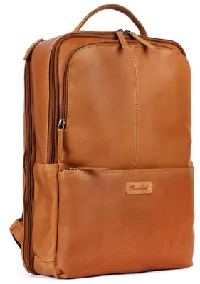 Produktbild von Benthill Rucksack Echt Leder - Kurierrucksack Fahrradrucksack Trekkingrucksack - Damen Herren Rucksack - Lederrucksack