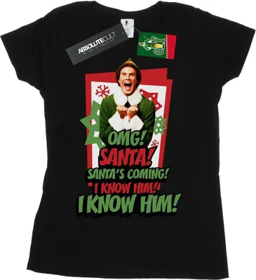 Produktbild von Elf - "OMG Santa" T-Shirt für Damen BI18790 (XXL) (Schwarz)