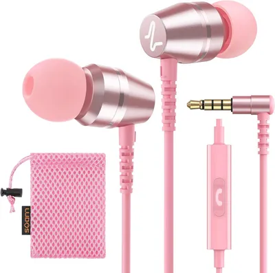 Produktbild von In-Ear Kopfhörer mit Kabel und Mikrofon, klarer Stereo-Sound, 3.5-mm-Anschluss, ergonomischer Sitz, ideal für Musik, Filme und Anrufe
