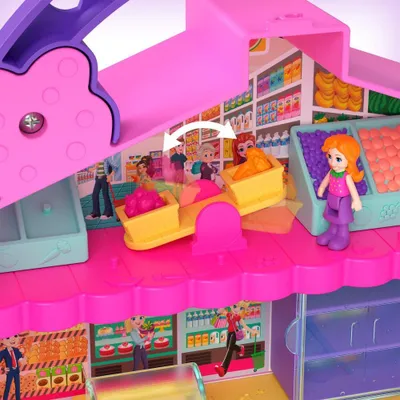 Image de Polly Pocket - Marché frais portable avec poupées HRD45