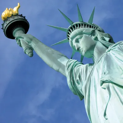 Obrázek produktu pro New York Art Print Picture - Socha Svobody, Independence (40 x 40 cm)