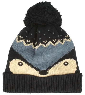 Kinderstrickmütz mit Pinguin Motiv von Hut-Breiter in blau