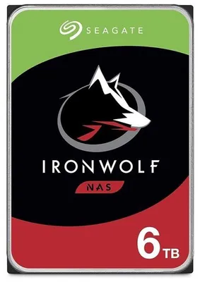 Zdjęcie produktu dla SEAGATE – IronWolf ST6000VNA06 – Wewnętrzny dysk twardy – 6 TB – 3,5 cala – Serial ATA-600 – 7200 obr./min – 600 MB/s