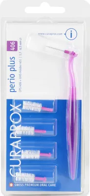 Image de CURAPROX perio plus CPS 406 Brosses interdentaires et support, 1 paquet