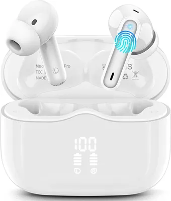 Produktbild von Bluetooth 5.3 In Ear Kopfhörer mit 4 ENC Noise Cancelling Mic, Kabellose Kopfhörer Tiefer Bass Wireless Earbuds 40Std, IP7 Wasserdicht Ohrhörer