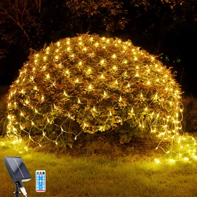 Obrázok produktu pre Solárne LED osvetlenie, 192 LED svetiel, 8 režimov, 192 x 24 cm, osvetlenie do záhrady