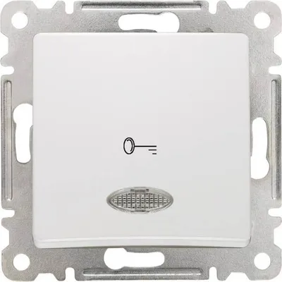 Produktbild von Makel Lilium Natural Modul Taster Schlüssel mit Beleuchtung weiss