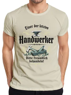 Productafbeelding van Een van de laatste ambachtslieden. Vriendelijk verzoek: statement-shirt met sarcasme. Herenmodel. Natuurlijk. Groot