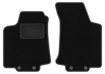 Produktbild von Velours-Fußmatten Vorne für Volkswagen Golf IV 1998-2002 (Cabrio) – 2-tlg, Schwarz, passgenau – Wielganizator LUX