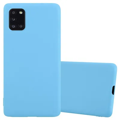 Obrázok produktu pre Cadorabo puzdro pre Samsung Galaxy A31 ochranné puzdro v modrej farbe puzdro na mobilný telefón TPU silikónový kryt