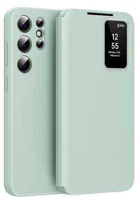 Produktbild von Techsuit SmartView Book Case für Samsung Galaxy S24 Ultra Grün