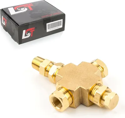 Produktbild von Adapter Verteiler Öldruck Öltemperatur 1/8"-27 1/4"-18NPT für AUDI PORSCHE