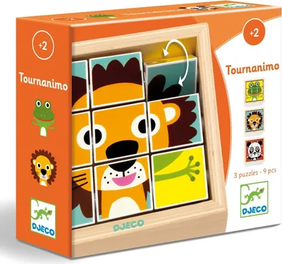 Image de Puzzle à cubes Tournanimo, Djeco