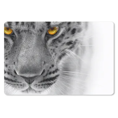 Produktbild von MuchoWow® Schreibtischunterlage Leopard - Augen - Gelb 60x40 cm - XXL Mauspad - Großes Mauspad