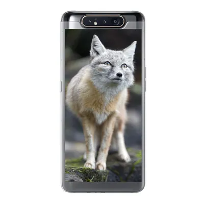 Produktbild von MuchoWow® Handyhülle Schutzhülle Hülle für Samsung Galaxy A80 Fuchs - Makro - Baum Silikon Softcase Handy Hülle - Schutzdeckel