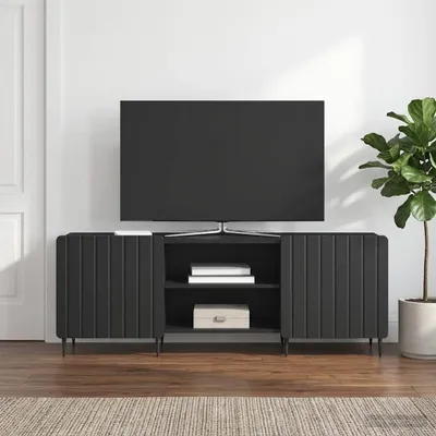 Immagine prodotto di vidaXL Mobile TV Nero 150 x 31 x 52 cm in materiale derivato dal legno