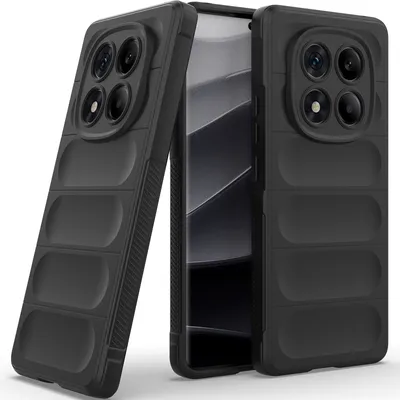 Produktbild von Handyhülle für Xiaomi Redmi Note 14 Pro 4G Weich TPU Silikon Stossfest Anti-rutsch Hülle Schwarz