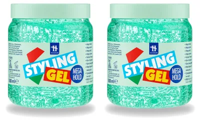 Productafbeelding van 2 x Hegron Styling Gel Megahold - 500 ml - Voordeelverpakking - 2 stuks