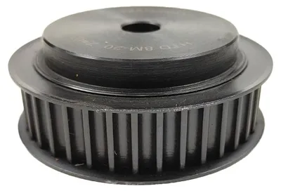 Obrázek produktu pro Řemenice, šířka: 8 mm, 38 zubů, řemen 20 mm, ocel, 8M, Ozdowski