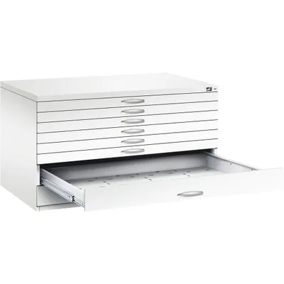 Produktbild von CP 7200 Planschrank verkehrsweiß 8 Schubladen 135,0 x 96,0 x 76,0 cm