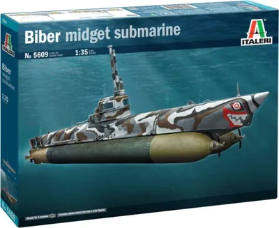 Obrázek produktu pro Italeri 5609, Model ponorky, Montážní sada, 1:35, Šedá, Vícebarevný, Německo, Model lodi