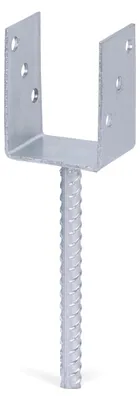 Zdjęcie produktu dla Wspornik słupka U ETA-10/0210 81x100x200x60mm TZN z kotwą do betonu i stalą falistą GAH