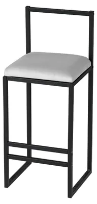 Immagine prodotto di Sgabello da bar in metallo "Nordic" 35 x 35 x 84 cm - Crema