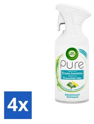 Productafbeelding van Air Wick - Luchtverfrisser - Essentiële oliën - Citroenbloesem - Spray - 250 ml - Voordeelverpakking - 4 stuks