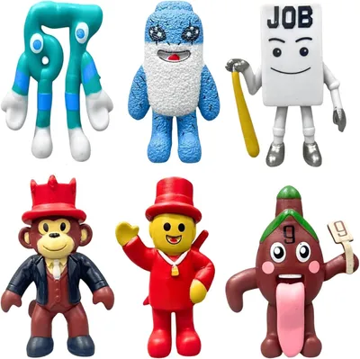 Produktbild von 6Pcs Steal A Brainrot Actionfiguren-Set, Mini Steal A Brainrot Figuren Set, Steal A Brainr0t Spielzeug Figuren, Lustige Schreibtischdekoration